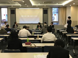 （模擬勉強会の際の会場の様子）